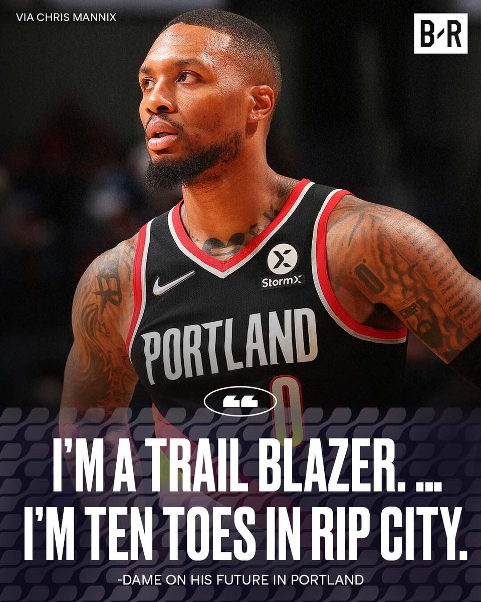BleacherReport's tweet photo. Dame says he's committed to the Blazers 🗣 https://t.co/ZtpCbq4xiw