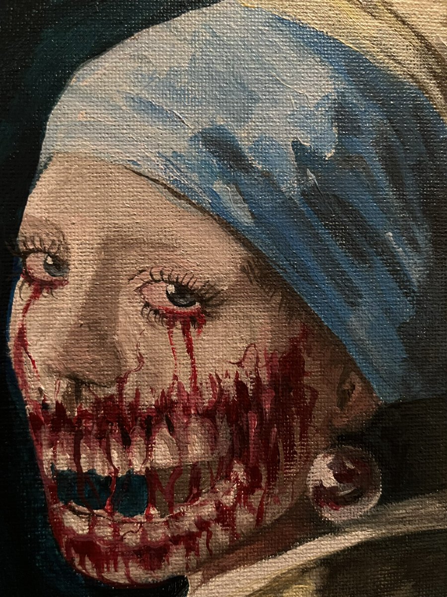 6belowana's tweet photo. dead girl with a pearl earring https://t.co/ZXx2M6Xw8e