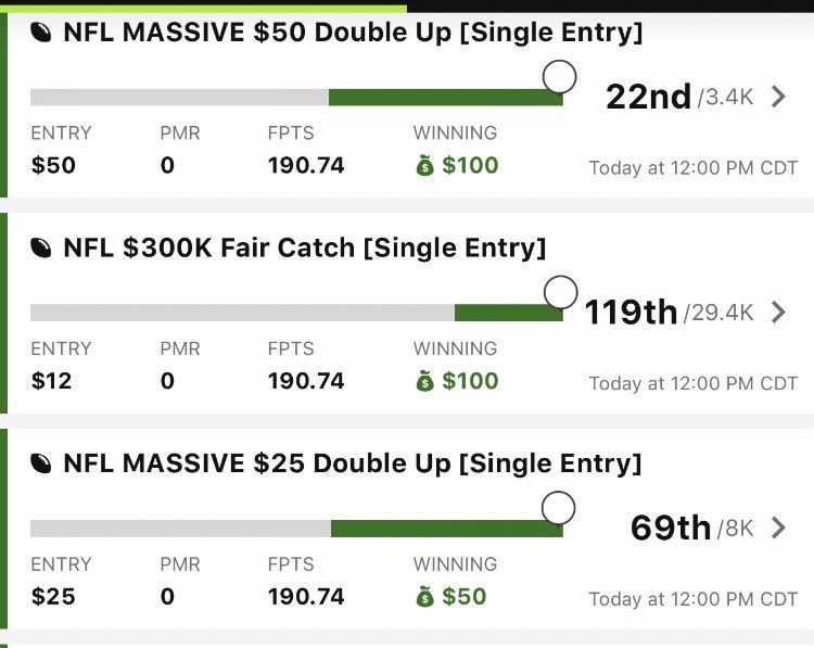 YFCsports's tweet photo. Another huge #NFL  #DFS Sunday for our members at #YFCsports 

$25/mo 1st 2 mos and that includes EVERY sport. 

Niche sports is our specialty 

#DraftKings  #FanDuel  

Free https://t.co/dLDB7FldMH https://t.co/S40phzKvF4