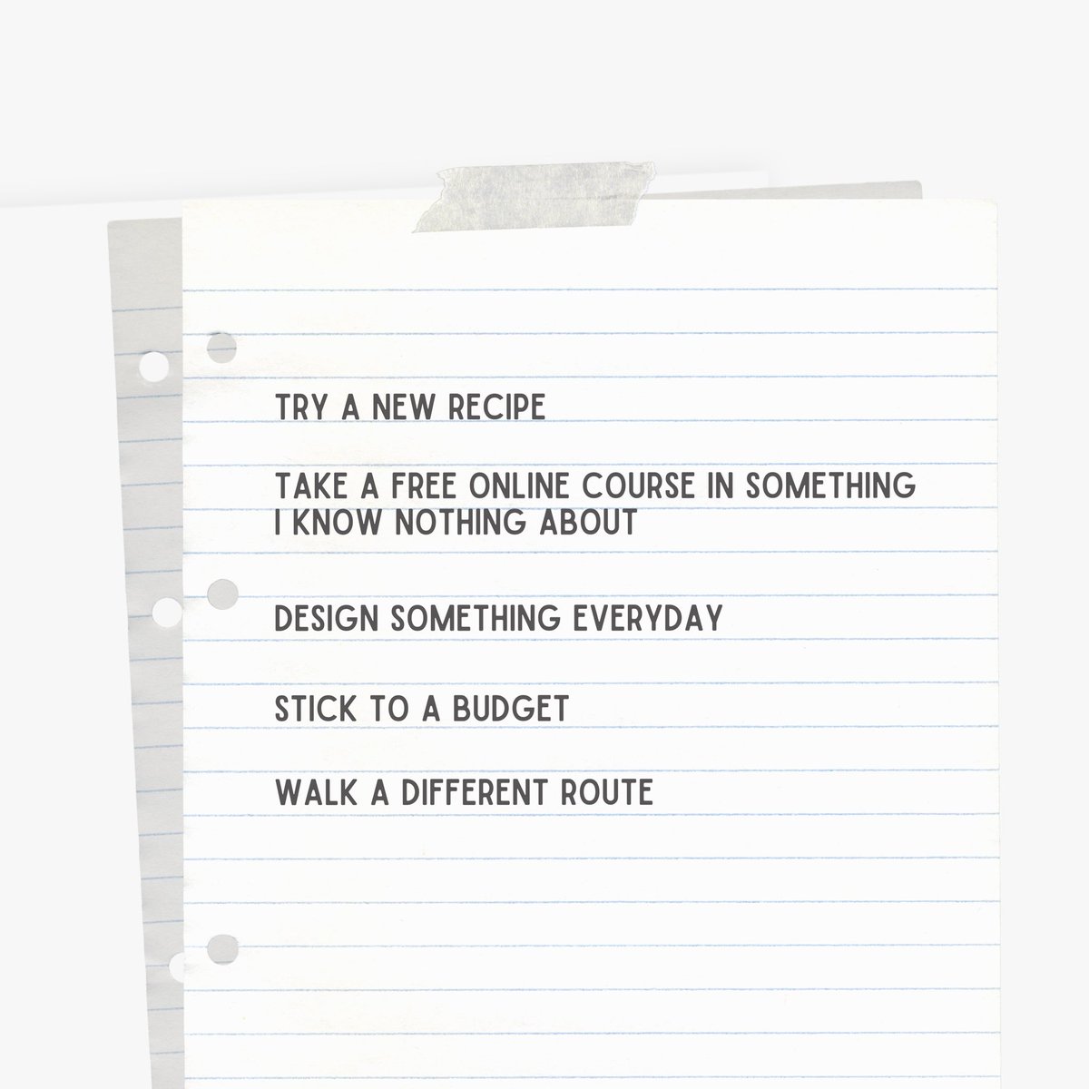 New Ways November - Day 1: Make a list of new things you want to do this month actionforhappiness.org/november #NewWaysNovember