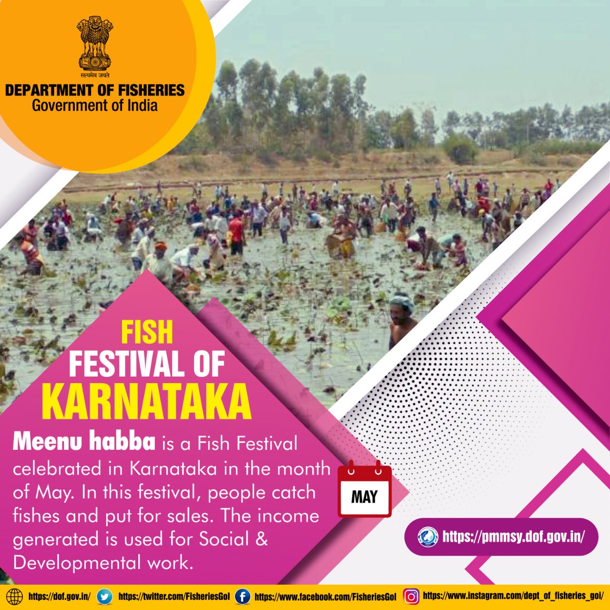 FisheriesGoI's tweet photo. Meenu Habba is a fish festival celebrated in #Karnataka.
#DeptofFisheries #aquaculture https://t.co/AhFpdPlTec