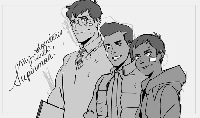 SOOOOOOO excited to announce i'm starting as a board artist on My Adventures with Superman! it's an absolute dream project with an absolute dream crew and i am BEYOND ECSTATIC! 
