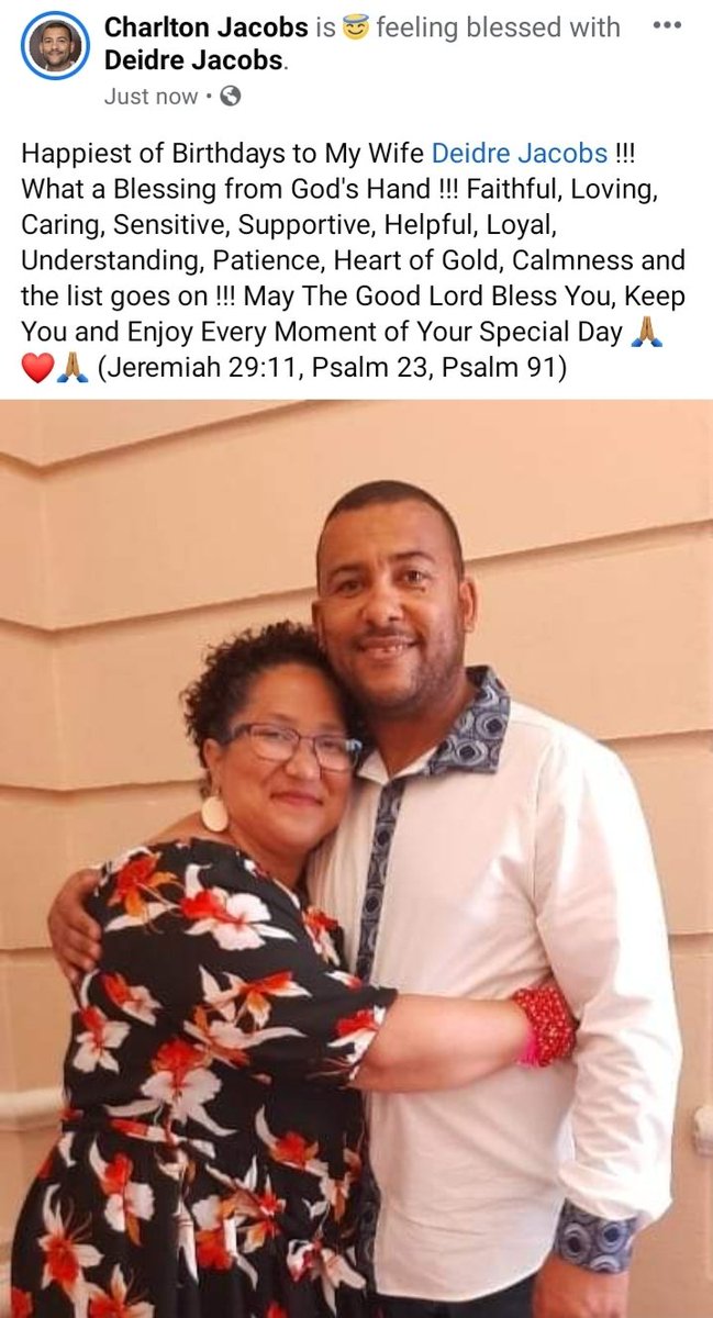 CharlieJ1213's tweet photo. #HappyBirthday #DeidreJacobs #Jer29v11 #Psalm23 #Psalm91 🙏🏽❤🙏🏽 https://t.co/62fvQwxvuc