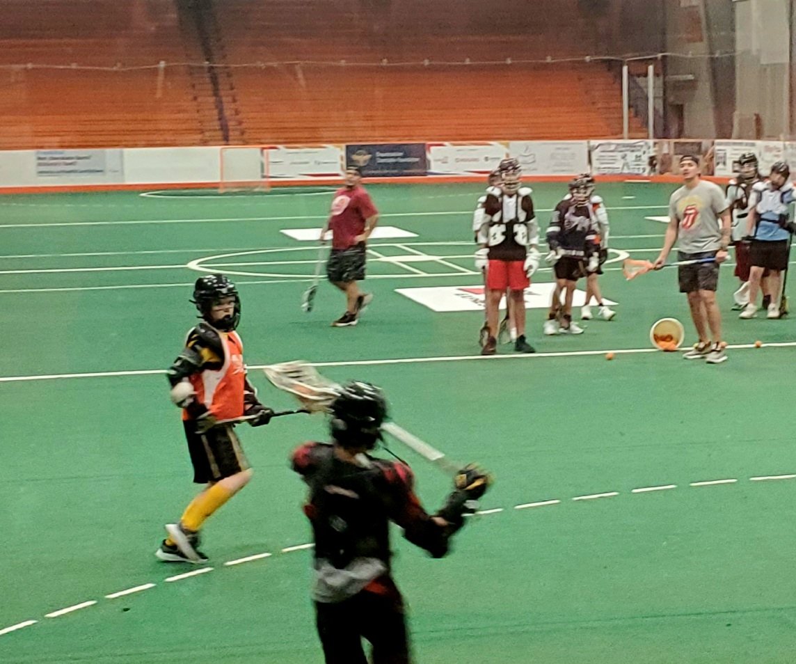 chrissanislo's tweet photo. So incredibly cool tonight to see my @HLAlacrosse thug learning the game from @Staats83 &amp; @Cjamieson88 at @A_E_Sports skill sessions. Over 200 @NLL goals - two of the best on the planet giving back.  (It'd be like Crosby &amp; MacKinnon on the ice.) Every kid should play lacrosse. https://t.co/p61nZ4xtGG