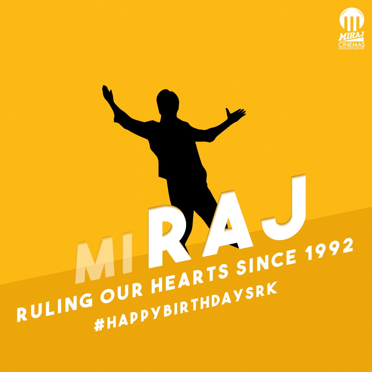 MirajCinemas's tweet photo. It's this exact style that he strolled into our hearts with!😍
Here’s wishing HAPPY BIRTHDAY to our Superstar👑 @iamsrk
@RedChilliesEnt
#HappyBirthdayShahRukhKhan #HappyBirthdaySRK #ShahRukhKhan #kingofbollywood #king #srkfilms #bollywoodsuperstar #BirthdayWishes #srkfanclub https://t.co/I3gNc24zt7