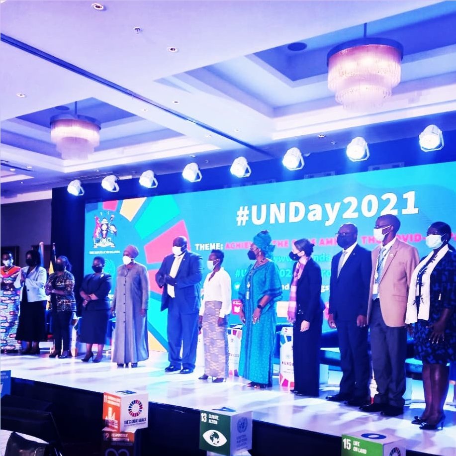 CreativeYouthUG's tweet photo. Our Executive Director, @CreativeYouthUG was honoured to be part of the young leaders who were invited for working towards the attainment of SDGs amidst the Covid-19 Pandemic on #UNDay2021 https://t.co/SsXjEZln5Z
