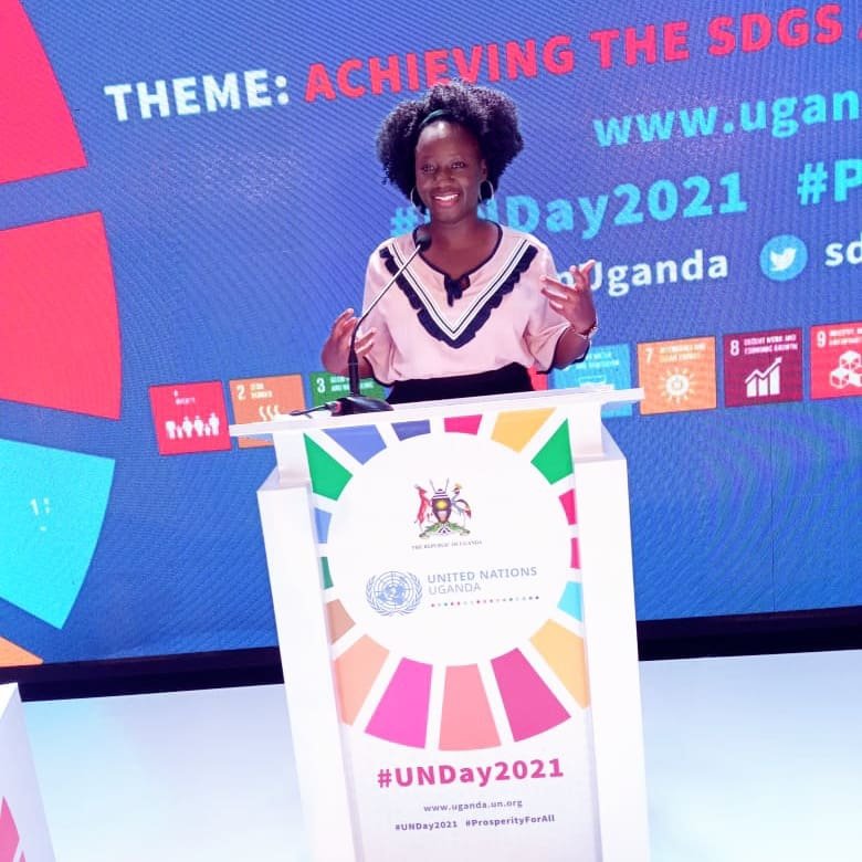 CreativeYouthUG's tweet photo. Our Executive Director, @CreativeYouthUG was honoured to be part of the young leaders who were invited for working towards the attainment of SDGs amidst the Covid-19 Pandemic on #UNDay2021 https://t.co/SsXjEZln5Z