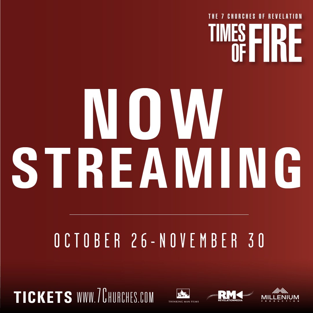 7Churchesfilms's tweet photo. Stream Times of Fire in your home or church community.  TICKET OPTIONS https://t.co/Xhz1LYce2K #timesoffirefilm #virtualcinemaevent #7churchesfilm #churchhistory #featuredocumentary https://t.co/AYFfVin5bg