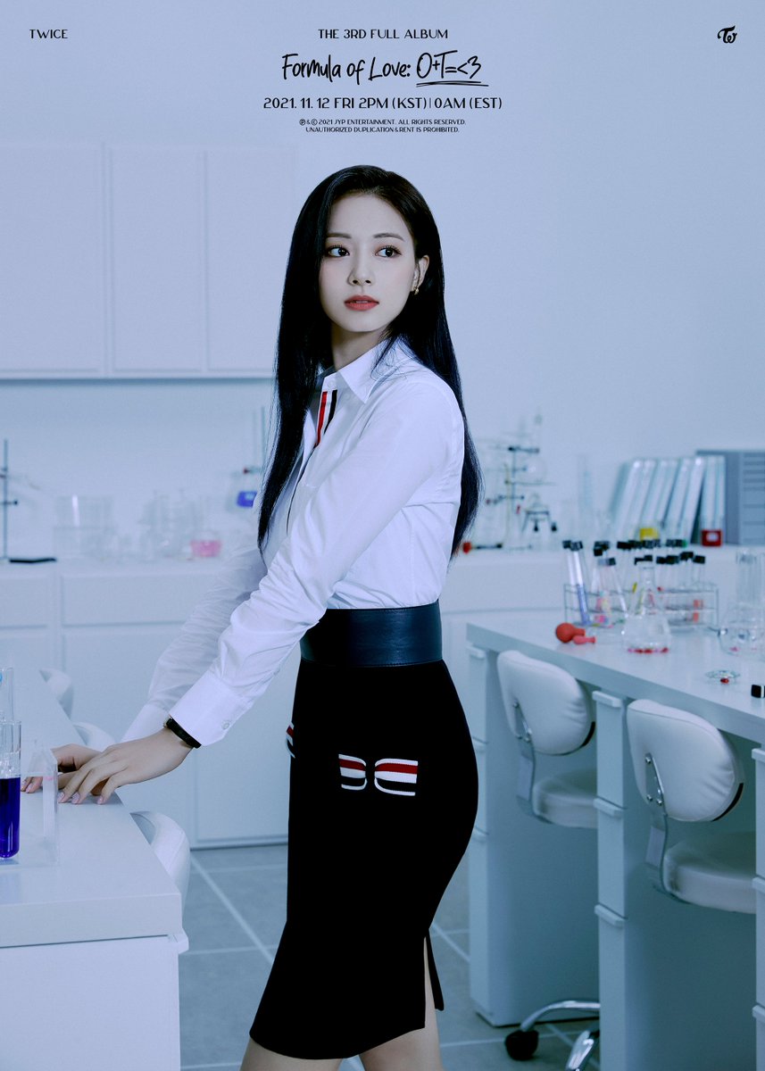 jypnation's tweet photo. TWICE 3rd Full Album
"Formula of Love: O+T=<3"

STUDY ABOUT LOVE VER.
TZUYU

Title - 'SCIENTIST'

Release on
2021.11.12 FRI 2PM (KST), 0AM (EST)

📌"Formula of Love: O+T=<3" Pre-save &amp; Pre-order
https://t.co/ofHKpLVEpB

#TWICE #트와이스 #FormulaOfLove #SCIENTIST https://t.co/zv18mJLVgO
