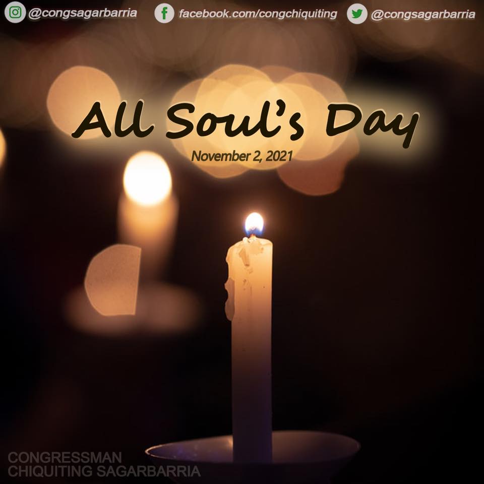 CongSagarbarria's tweet photo. On the occasion of All Soul’s Day, let us light a candle and send our prayers for all our loved ones who have departed and found eternal peace. #AllSoulsDay 🕯 https://t.co/MmMykW8Gjv