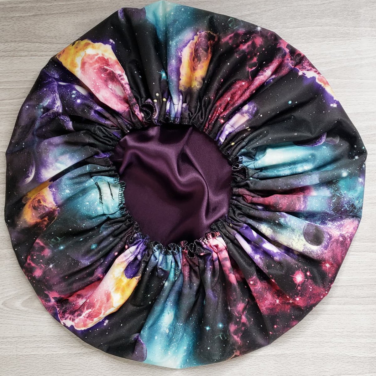 nptresstreats's tweet photo. #MondayMustHave Introducing the Galaxy 🌌 Satin-lined Shower Bonnet. Exclusively at https://t.co/78h8fr1TsT 💜 https://t.co/UmFDjHVxIp