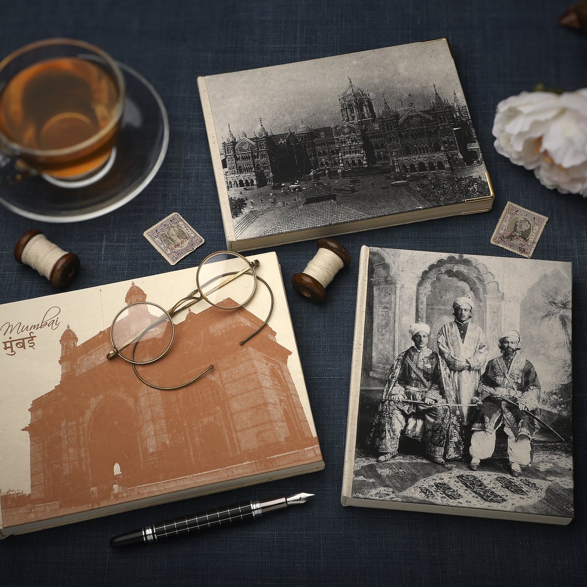 Journal covers printed by silk screen.