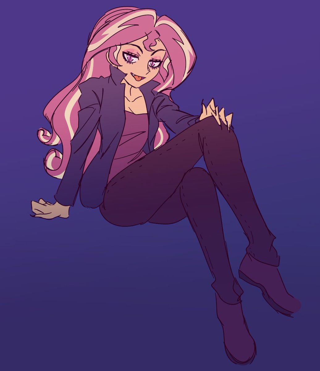 Riley_AV's tweet photo. cool vampire girl #SunsetShimmer https://t.co/xggGmONpff