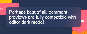 lw_scratch's tweet photo. Editor comment previews are finally ready for beta-testing! https://t.co/hflzipZpTI Take a look at all the neat use cases... https://t.co/jcN7NH4K07