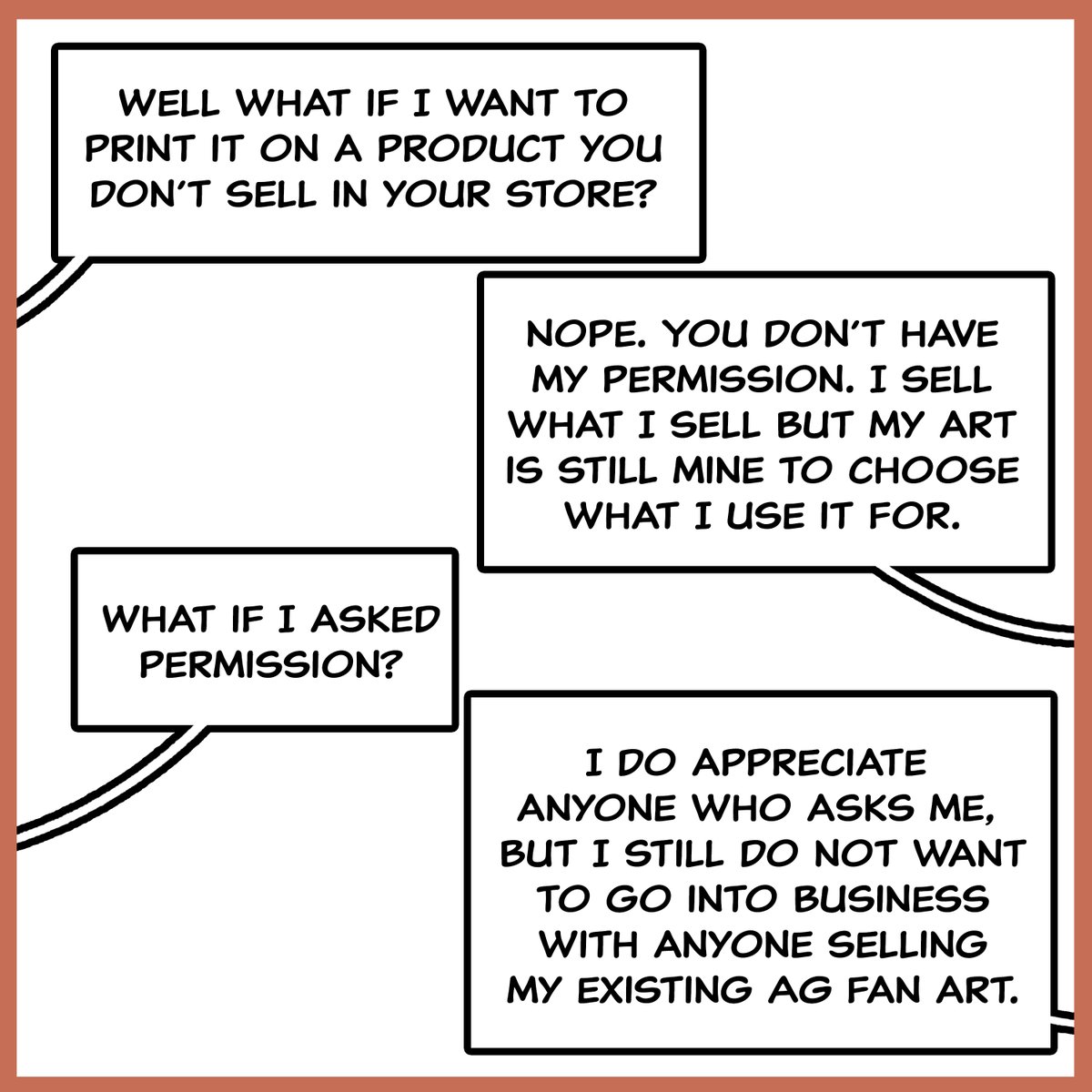 This is more of an issue on Instagram since a lot of people on there followed me for some American Girl art I made a while back but I figure the message is good for here too, in a general sense. Just idk please don't print and sell my art without permission 