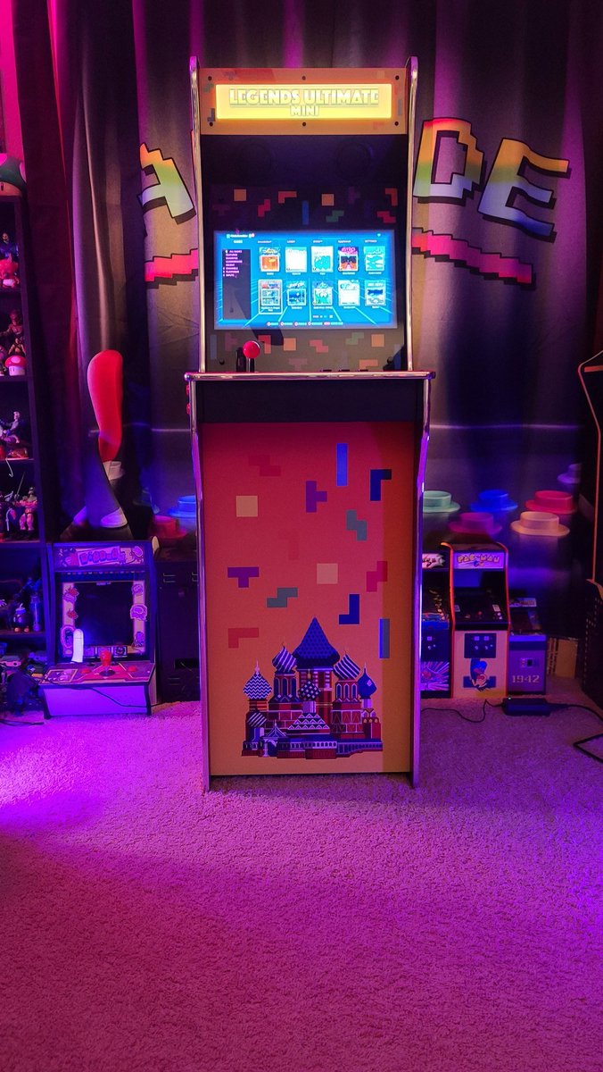 PDubsArcadeLoft's tweet photo. #Atgames #LegendsUltimateMini #Tetris Edition #Arcade Cabinet.  #RetroGaming #RetroGamer #RetroGames #VideoGames  @AtGamesGaming https://t.co/4qjG7Uk9qA