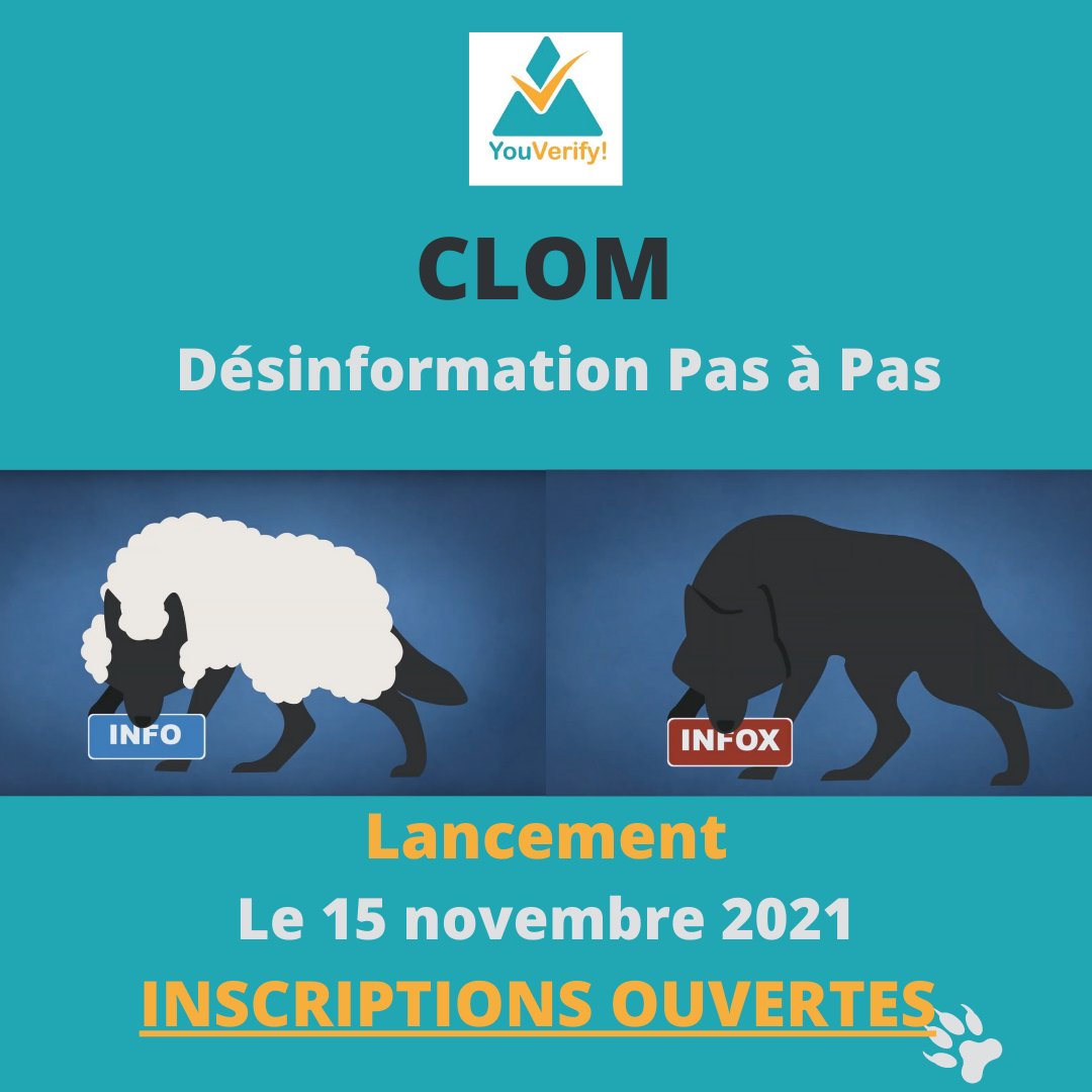𝐅𝐎𝐑𝐌𝐀𝐓𝐈𝐎𝐍 𝐄𝐍 𝐋𝐈𝐆𝐍𝐄 𝐒𝐔𝐑 𝐋𝐀 𝐃𝐄𝐒𝐈𝐍𝐅𝐎𝐑𝐌𝐀𝐓𝐈𝐎𝐍 𝐋𝐀𝐍𝐂𝐄𝐄 𝐏𝐀𝐑 𝐋'𝐎𝐈𝐅

𝐈𝐧𝐬𝐜𝐫𝐢𝐩𝐭𝐢𝐨𝐧 : hub5.eco-learning.eu/course/disinfo… 

Début  :  𝟏𝟓 𝐧𝐨𝐯𝐞𝐦𝐛𝐫𝐞 
𝐇𝐞𝐮𝐫𝐞 : 10h/semaine pendant 4 semaines

𝐏𝐔𝐁𝐋𝐈𝐂 𝐂𝐈𝐁𝐋𝐄
Tout public.
