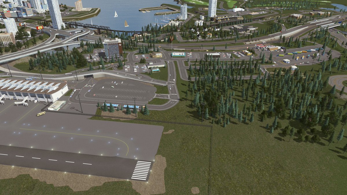 River Edge overlooking from the airport to the marina.