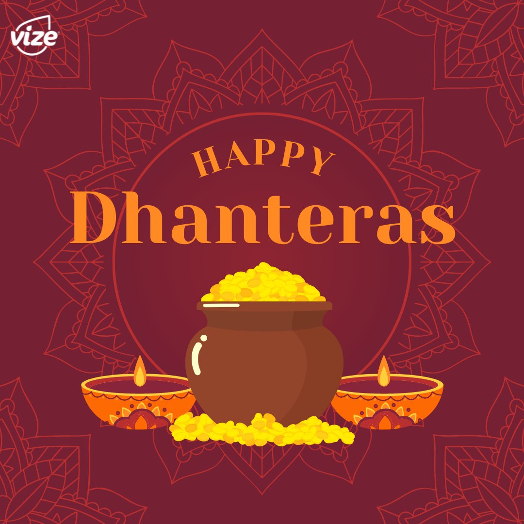 VizeCare's tweet photo. Vize wishes you all a very Happy Dhanteras! May this auspicious day shower you with tons of happiness and prosperity :)

#YouAreTheHero #StayUnbeaten #StaySafe #StayHome 

@imVkohli 

#HappyDhanteras #Dhanteras #Dhanteras2021 #Dhanteraswishes #DhanterasPuja https://t.co/BmsOuJVlGz