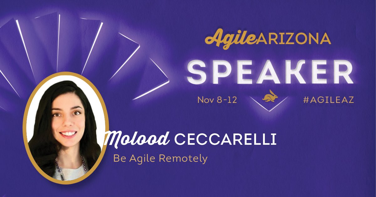 AgileAZCon's tweet image. We&apos;re excited to welcome @remoteforever as an Agile Arizona 2021 speaker!

💡 Topic: Be Agile Remotely

🎟️ Tickets: bit.ly/aaztickets

#futureofwork #AgileAZ