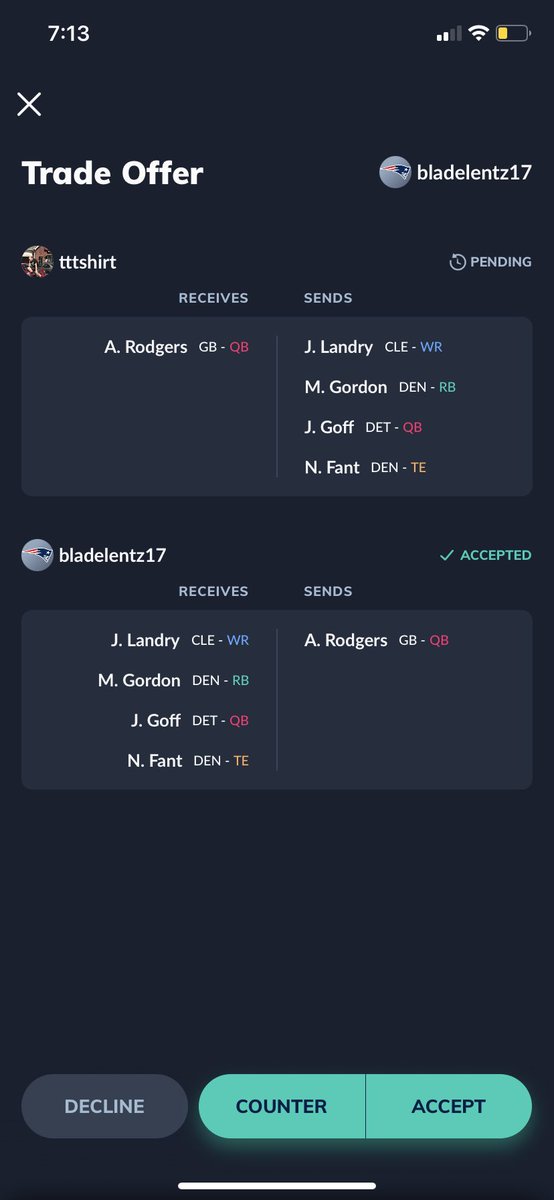 ddotmore's tweet photo. @AaronRodgers12 @CashApp #PaidInBitcoin $D2oT Traded right after week 1 https://t.co/410FS8Puul