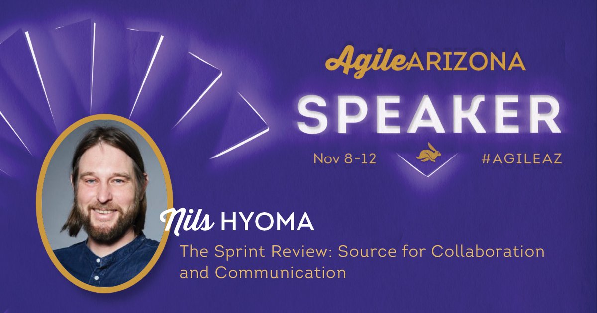 AgileAZCon's tweet image. We&apos;re excited to welcome Nils Hyoma as an Agile Arizona 2021 speaker!

💡 Topic: The Sprint Review: Source for Collaboration and Communication

🎟️ Tickets: bit.ly/aaztickets

#collaboration #AgileAZ
