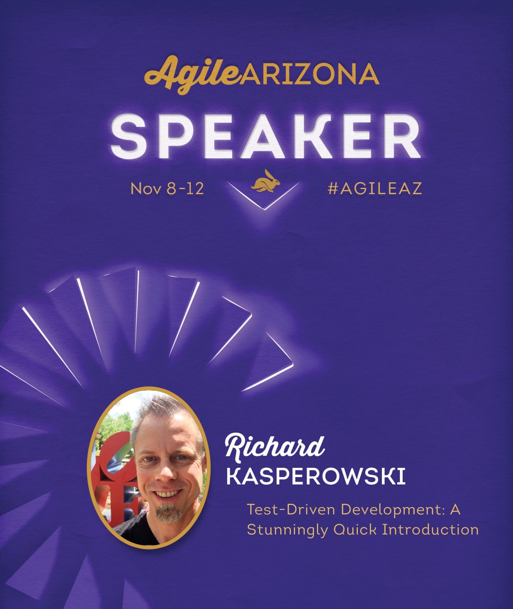 AgileAZCon's tweet image. We&apos;re excited to welcome @rkasper as an Agile Arizona 2021 speaker!

💡 Topic: Test-Driven Development: A Stunningly Quick Introduction for Everyone

🎟️ Tickets: bit.ly/aaztickets

#devops #AgileAZ