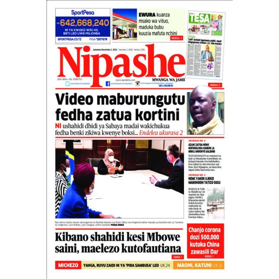 CloudsMediaLive's tweet photo. Karibu kuvisoma vichwa vya habari vya magazeti ya leo siku ya Jumannne #NowVimba 2. 

Ili kuweza kupata uchambuzi kwa kina jiunge nasi LIVE ifikapo saa mbili kamili asubuhi kupitia YouTube channel yetu #CloudsMedia https://t.co/vqCskXzvQH