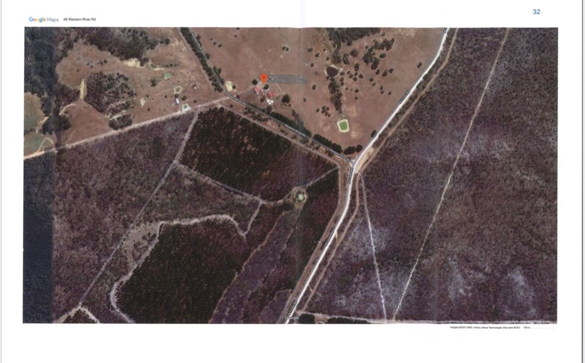 TKoutsantonisMP's tweet photo. BREAKING: Below is an aerial photograph of a house on a property owned by @VickieChapmanMP directly adjacent a section of forest planned to be harvested &amp; then exported at Smith Bay by KIPT. Chapman told Parliament she had no property near or impacted by KIPT’s operations. https://t.co/X0kkmj6xTo