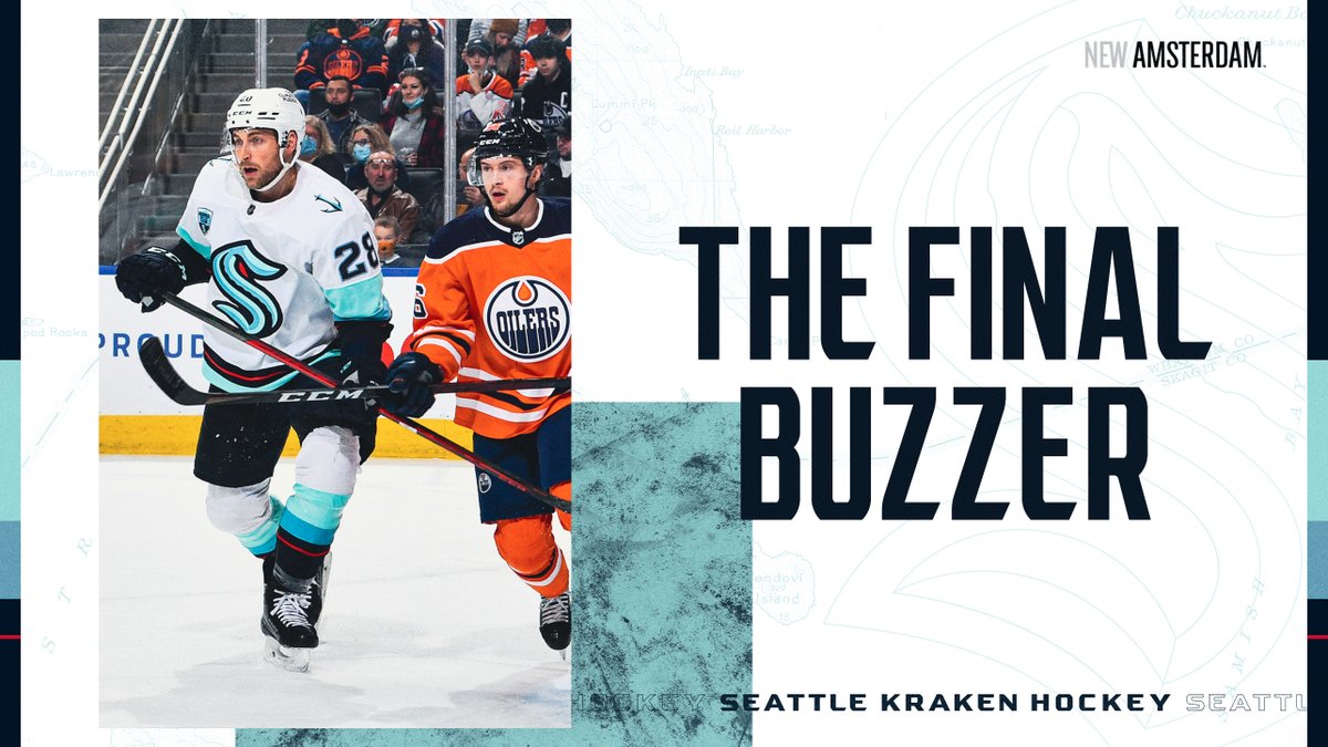 SeattleKraken's tweet photo. The #SeaKraken worked hard to control their scoring chances against the Oilers, but fall 5-2 on the road tonight. 

Read more → https://t.co/uPHm6MqzZN https://t.co/Wj2G3u2vja