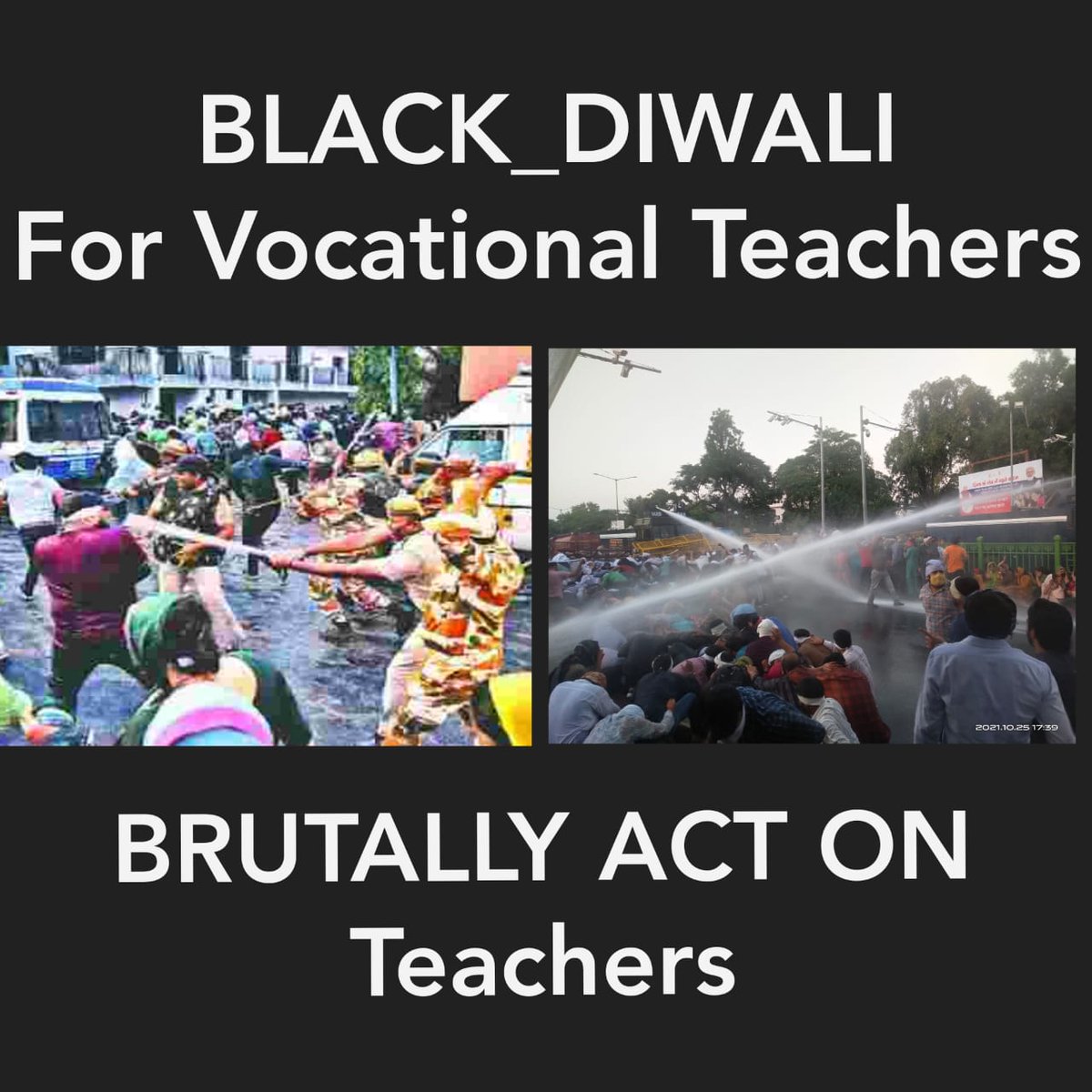 Ajaymevliwal's tweet photo. नहीं हटेंगे, नहीं डरेंगे, नहीं थमेंगे
ये शिक्षक है किसी के रोकने से नहीं रुकेंगे
@mlkhattar @cmohry @BJP4Haryana @chkanwarpal @dpradhanbjp @PMOIndia
#VTAHaryana 
#BLACK_DIWALI_AGAINST_LATHICHARGE
#मनोहर_सरकार_वोकेशनल_टीचर्स_का_वादा_पूरा_करो https://t.co/GPxlqRpdGb