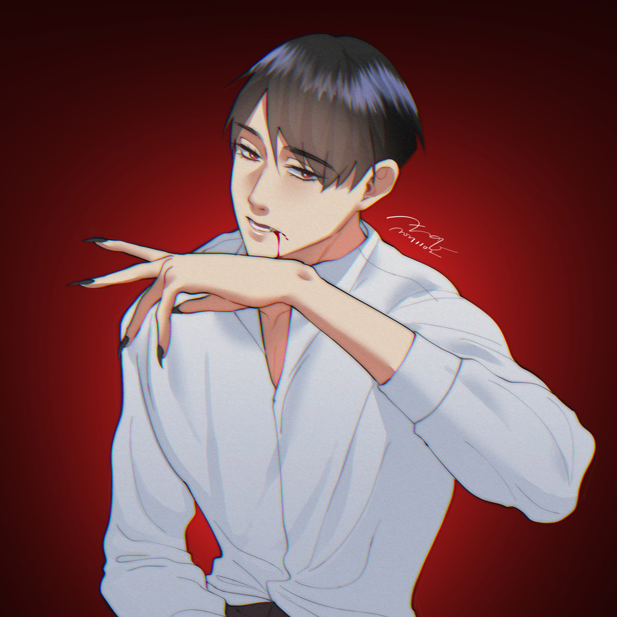 piann_official's tweet image. 午休在社群看到好多人畫吸血鬼，決定跟風🙂
-
#台耽 #BL #原創 #我的室友帥哥學長 #vampire #吸血鬼