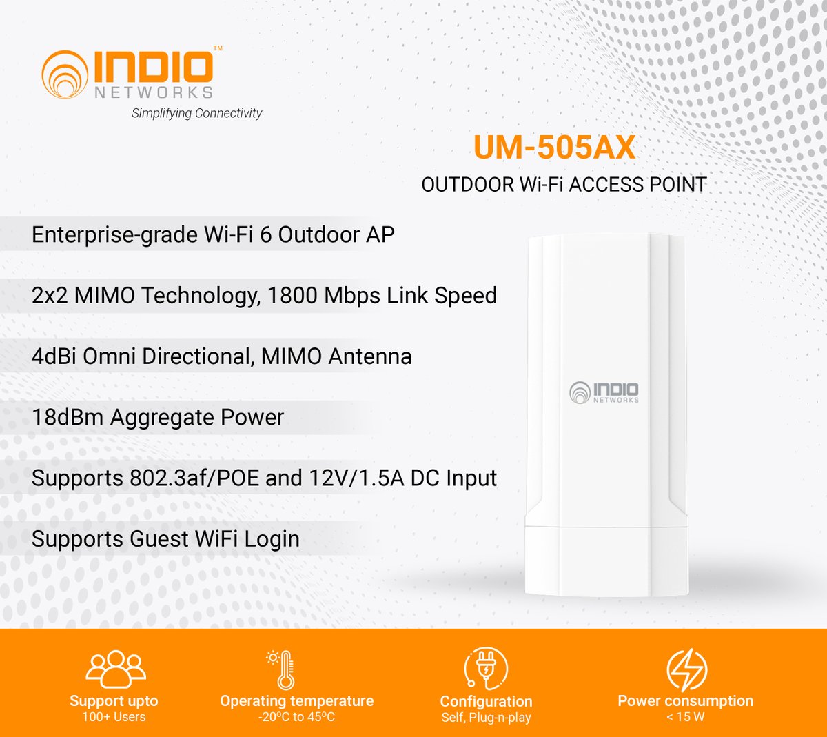indionetworks's tweet photo. A great way to extend your network outside office, garden and public places. We offer wide range of WiFi5 and WiFi6 AP's to fit just about any budget.

#accesspoint #wifi https://t.co/PLozLsbJut