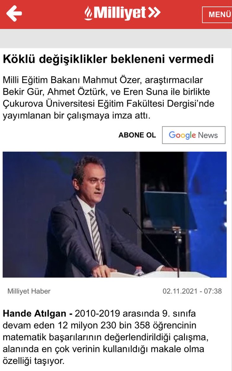 bekirgur's tweet photo. “Makalede, ortaöğretime geçiş sistemindeki kapsamlı değişikliklerin sınav başarısında gerilemeye yol açtığı ancak yeniden bir değişiklik yapılmazsa başarı puanlarının yükseliş eğiliminde olduğu kaydedildi.” https://t.co/rvtMZ4FEYw https://t.co/knUQJfaOFm