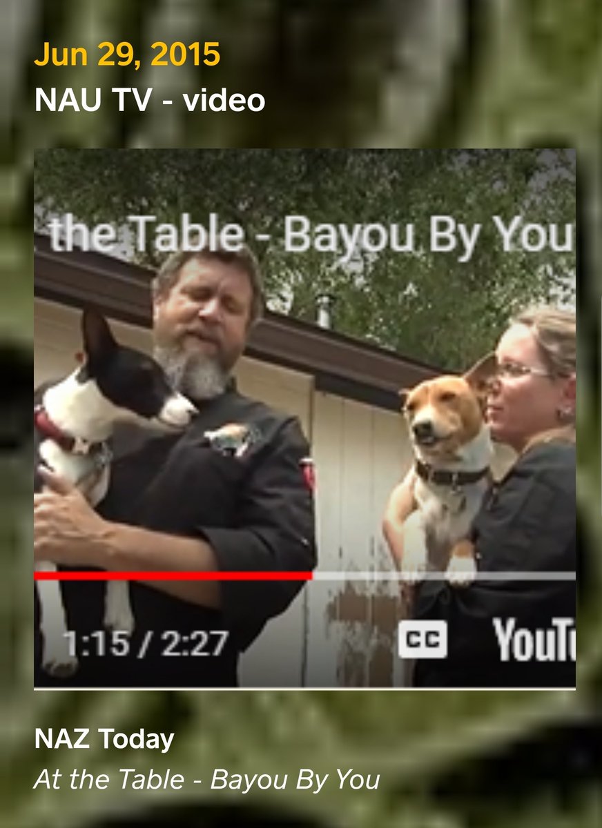BayouByYou's tweet photo. Video: blast from the past, 6+ years ago! #NAU TV #NAZToday - At the Table" TV show, thanks y'all!: https://t.co/RlquMigD1m https://t.co/u6JU3mscUK