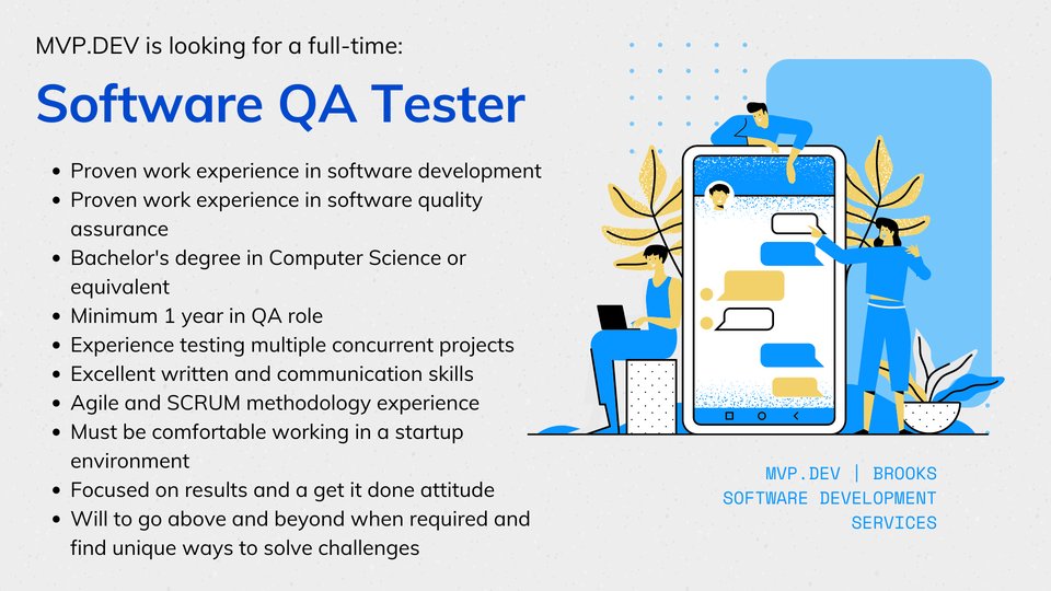 MVPdev_nocode's tweet photo. WE ARE HIRING!
This is a full-time position. 
Work From Home Set-up.
Day shift schedule from Monday to Friday 8AM-5PM
Must have own computer/laptop and internet connection.
Send your resume to join@mvp.dev

#HiringPH #jobopportunity #softwaredeveloper #softwareengineer #mvpdev https://t.co/YKweYJDzpx
