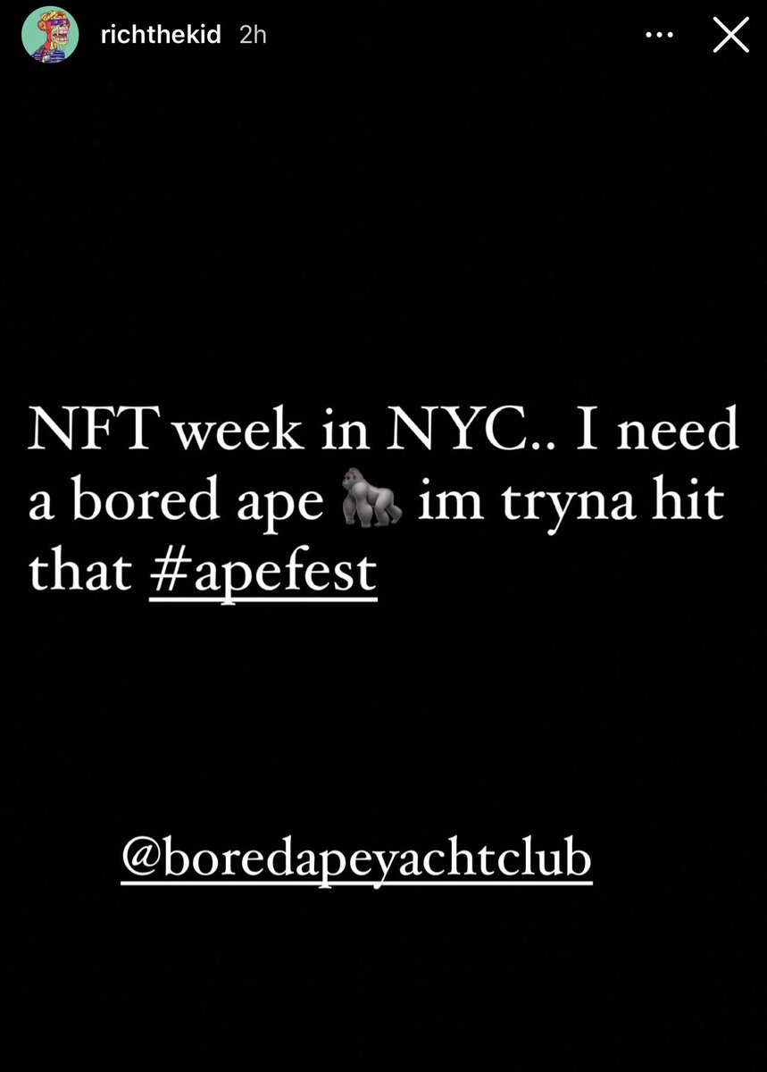CryptoVarz's tweet photo. If you’re part of the @BoredApeYC and you see @richthekid show up. Make sure you ask why he rugged his NFT project and left thousands out of pocket. I’m sure you don’t want people like that as part of the NFT community. https://t.co/tYpQjqlLIx