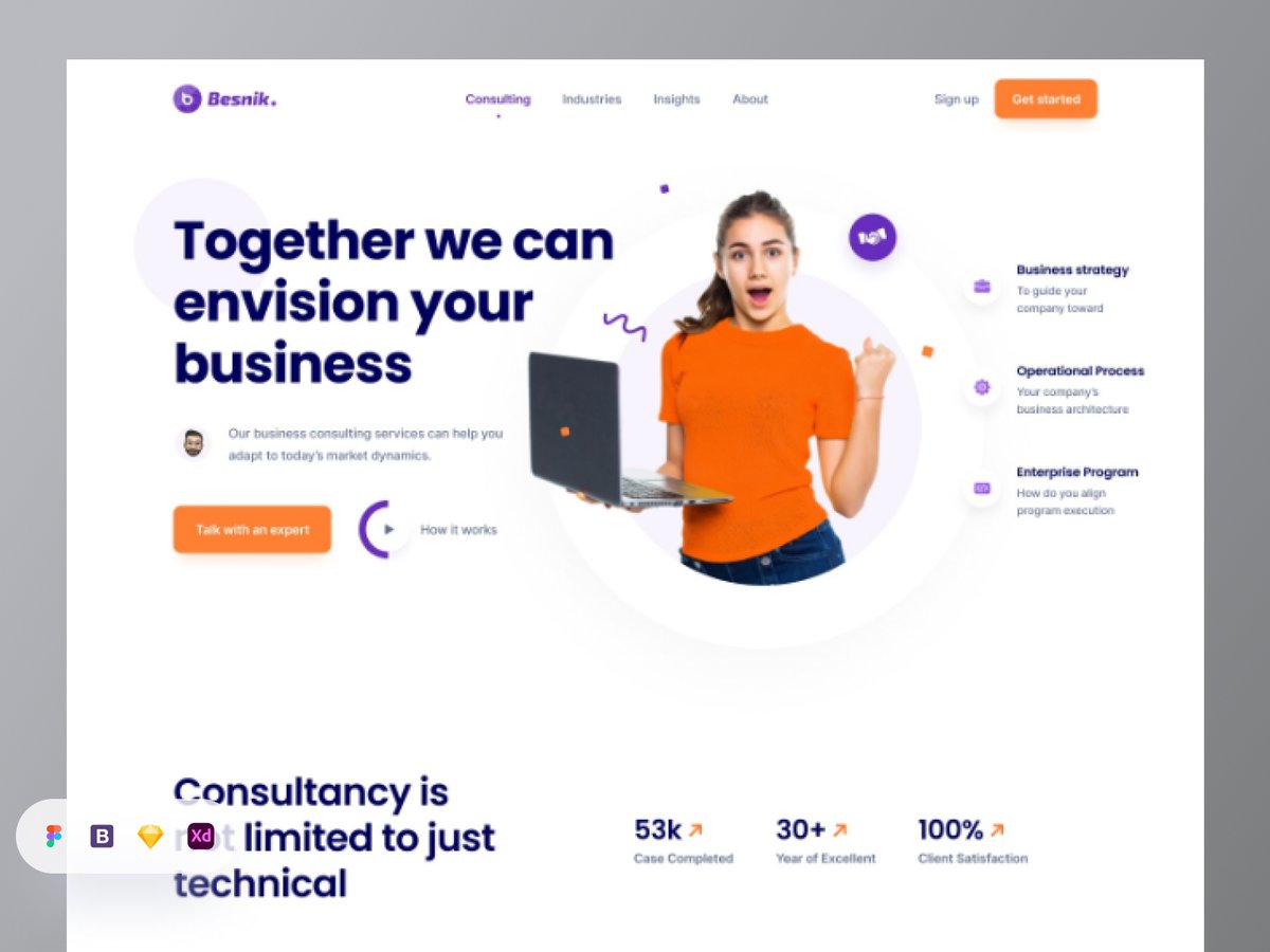 helloabutaher's tweet photo. Hello Design Lovers!
Here we come with another design.
Besnik Business Consulting Landing Page❤️

Download 14000+ Design Resources:👇
https://t.co/F4Z71yQBIz

#ui #ux #uidesign #uxdesign #design #freedesign #designresources #lifetimedeal #uihut https://t.co/7OySXLaiXU
