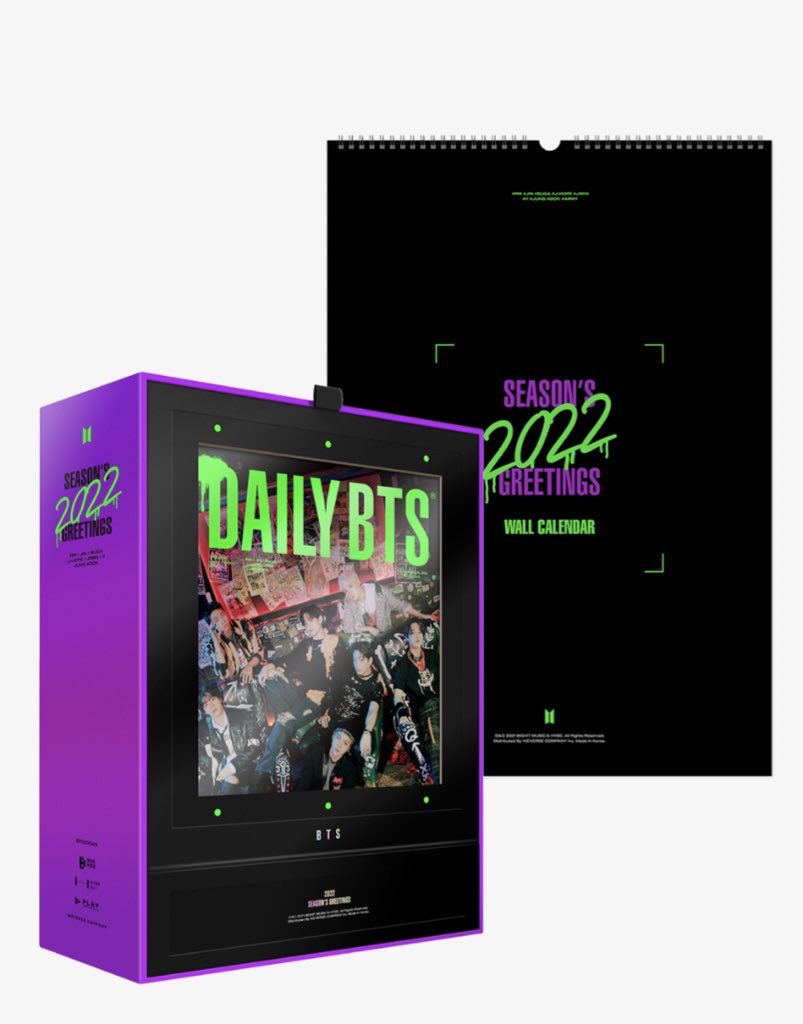 MeesMerchShop's tweet photo. 2022 BTS SEASON’S GREETINGS 
Release Date: December 9, 2021

PRICE:
• Season’s Greetings + Wall Calendar - P3,500 + LSF 
• Season’s Greetings ONLY - P2,550 + LSF
• Wall Calendar ONLY - P1,250 + LSF

🏷 BTS SG2022 WTS LFB PH LONG DOP https://t.co/HesPDwsoyX