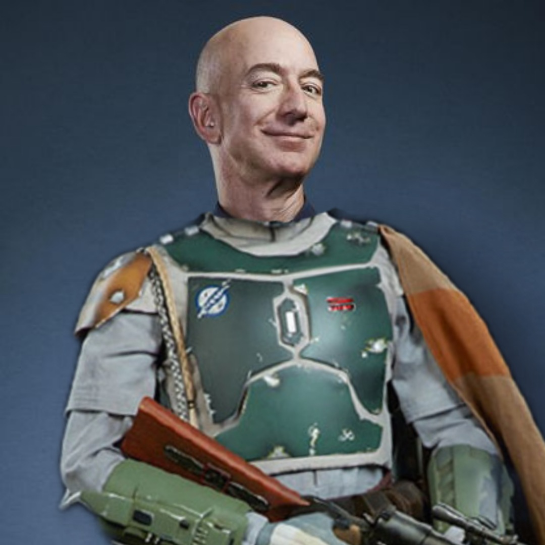BrosTalkAbout's tweet photo. I'm very excited for Amazon Primes newest show "Book of Bezos"!! Looking pretty lit 🔥🔥 #BookOfBobaFett #StarWarsMemes https://t.co/aqyQxQzwse