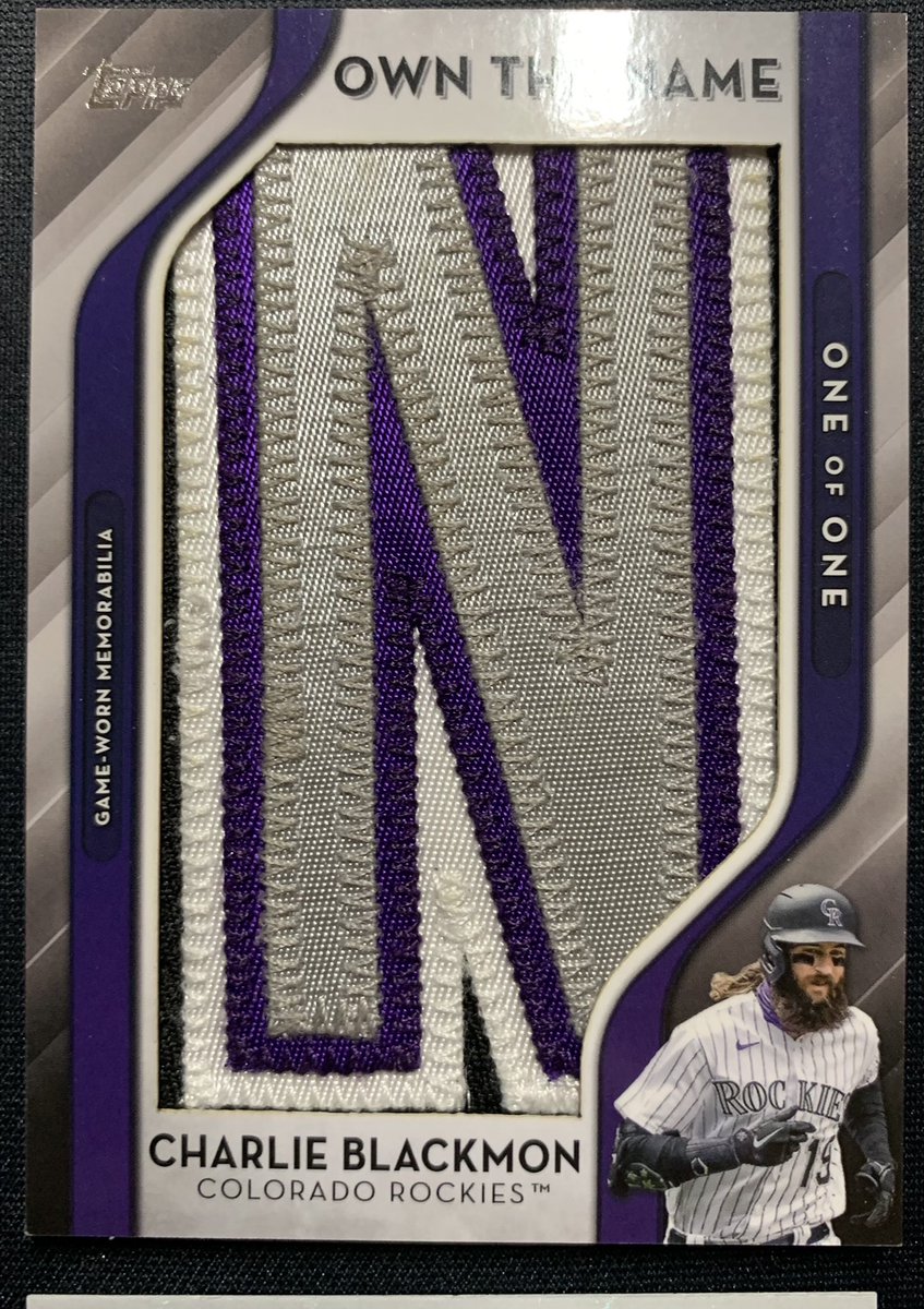 Cre8Collections's tweet photo. Case #4 Box #6 #Kelenic #Blackmon #Rockies #1of1 #OwnTheName https://t.co/IQ1pfBpoCE