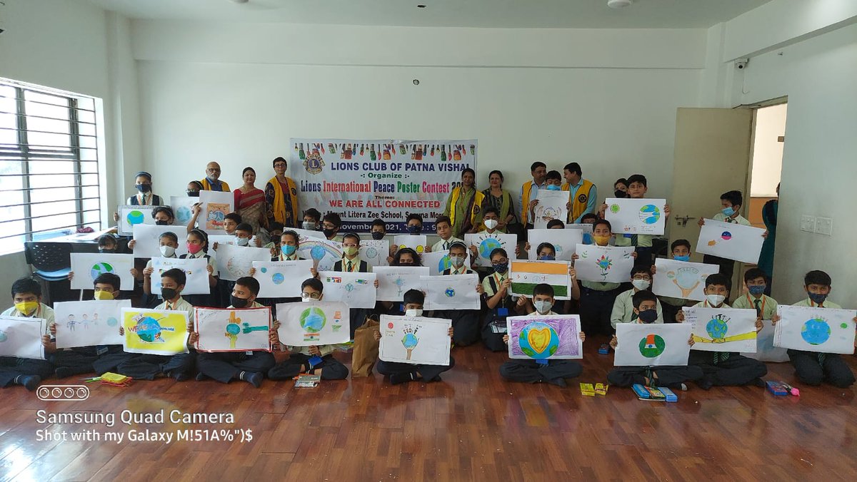 LionsPatna's tweet photo. Lions Club Patna Vishal Successfully Organised Lions International Peace Poster second Contest 2021. At. Mount Litera Zee School, Saguna More. 
09.30 am 1st November 2021.
#APforVP https://t.co/a18pfN1T9d