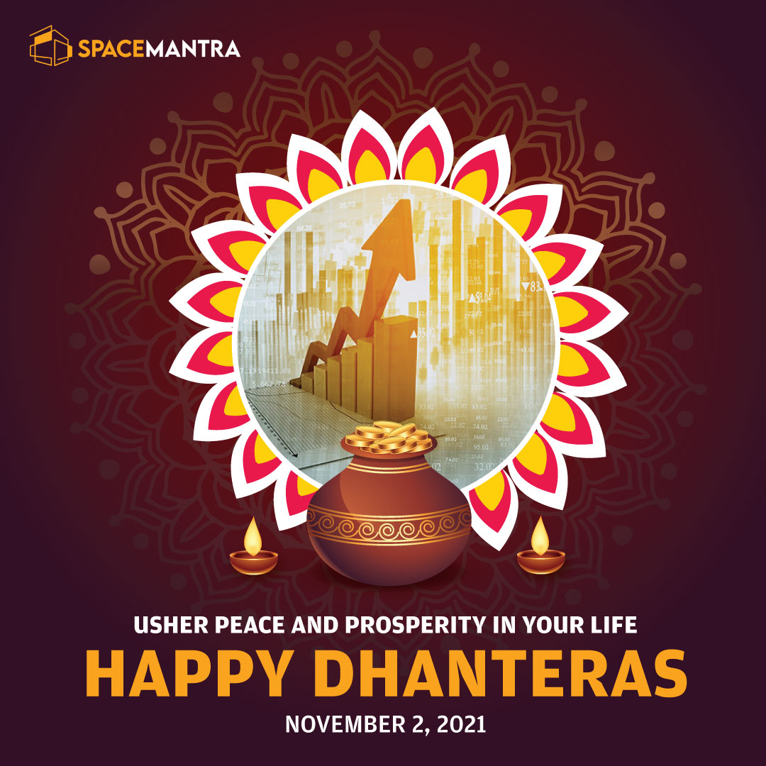 This Dhanteras, let #SpaceMantra be the reason for your success, satisfaction and prosperity. Dhanteras ki Shubhkaamnaye!
#HappyDhanteras #Dhanteras2021 #DhanterasPuja #DhanterasPooja #dhanterasspecial #dhantera