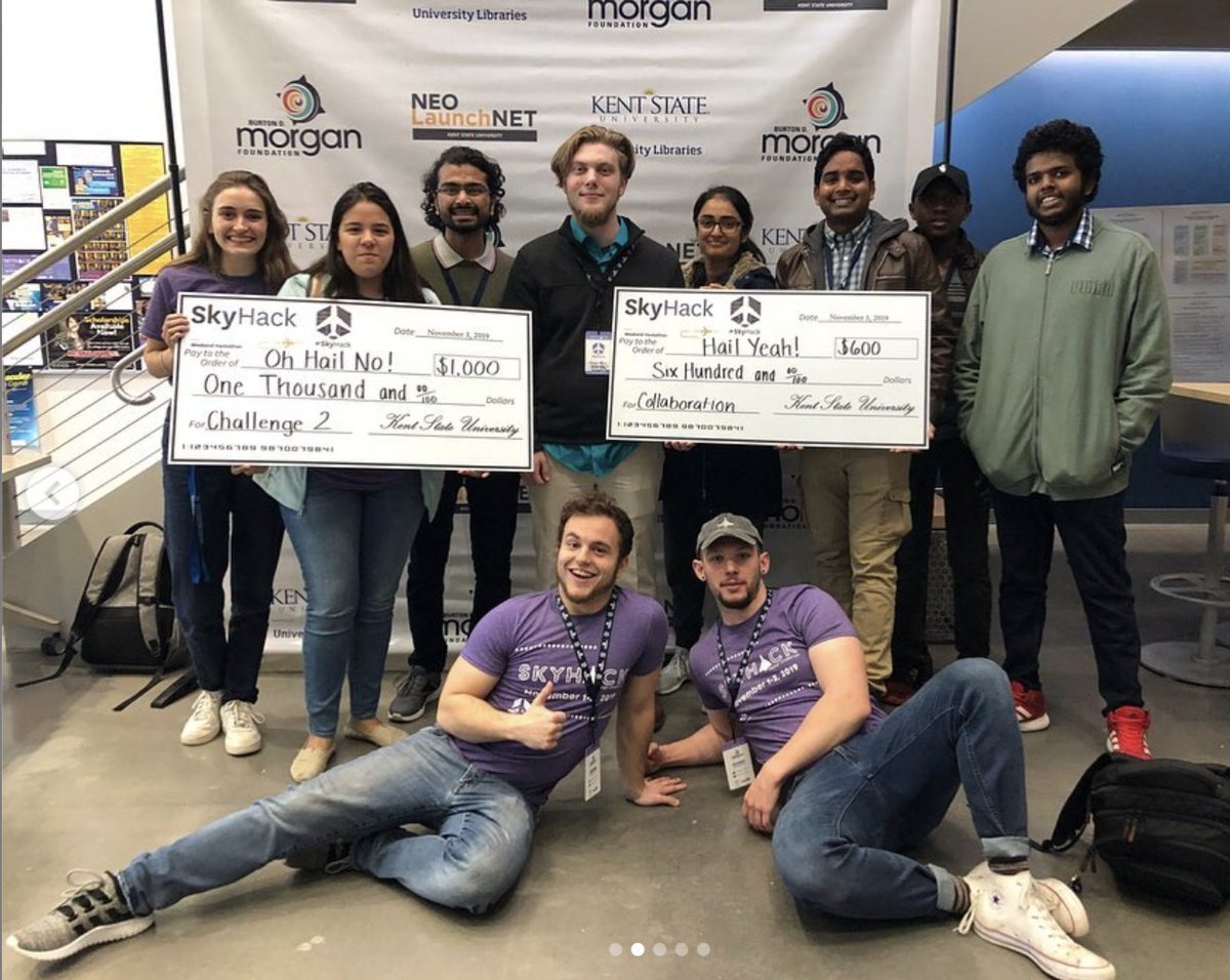 FlyGirlsWW2's tweet photo. We are thrilled to be sponsoring “Play with a Purpose” a challenge stream at Kent State University’s SkyHack 3.0.
Register here: https://t.co/2u716ZF9Is
・・・
#Repost @skyhack_ksu
And the winners are... Congrats to everyone that participated!! https://t.co/gciDgzVQgK