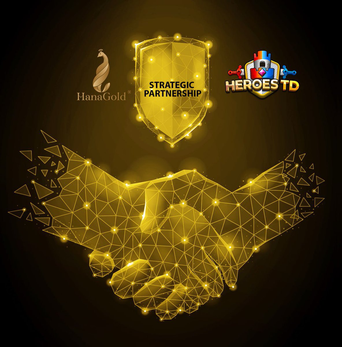 PARTNERSHIP ANNOUNCEMENT - HANAGOLD x HEROES TD

#HeroesTD team is honored to introduce #HanaGold as our Marketing partner in the future. The partnership between HanaGold and Heroes TD promises a bright future for the #NFT game Heroes TD.