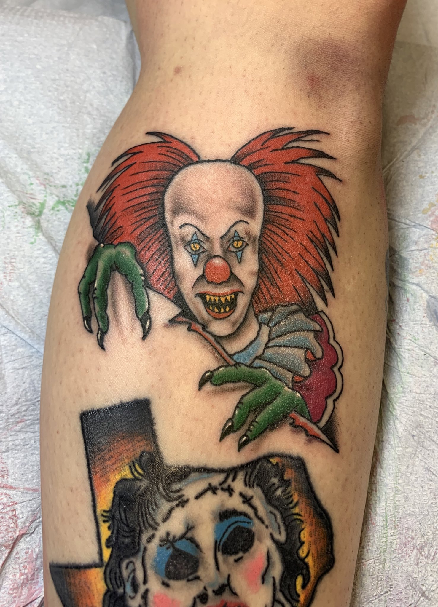 Pennywise  on Twitter  Tattuesday  Check out this killer  traditional style Pennywise  Would you ever get a Pennywise tattoo  httpstcoJdMUCQw9Fo  Twitter