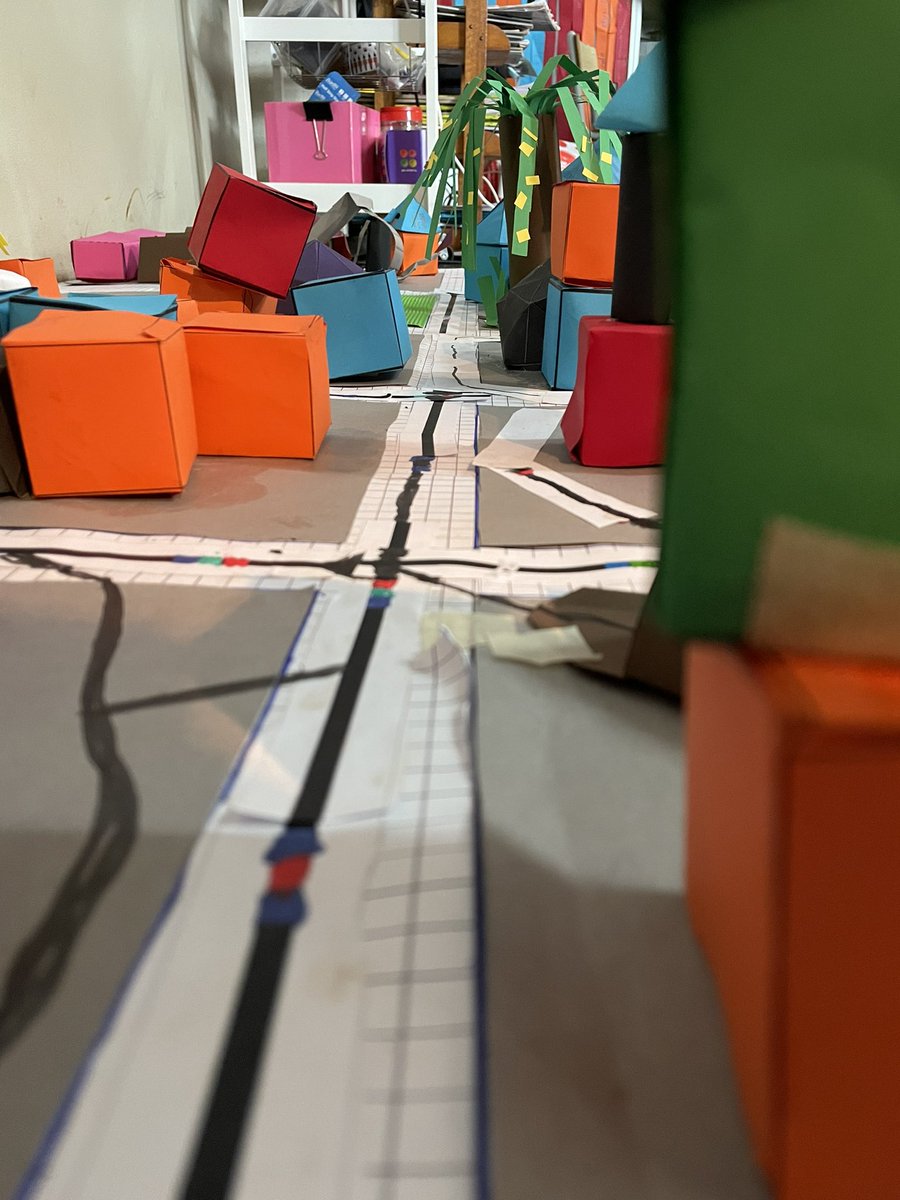 iMerinet's tweet photo. Latest update for our sustainable habitat designed for use on the Moon. Trees are #SpaceWattle it would be under a large dome. Only #ozobot tracks and costumes to go #sustainableenergy #STEMinTheWorld #OneGiantLeapOz #WHTTW @splat3d https://t.co/mPyMDkwvxv