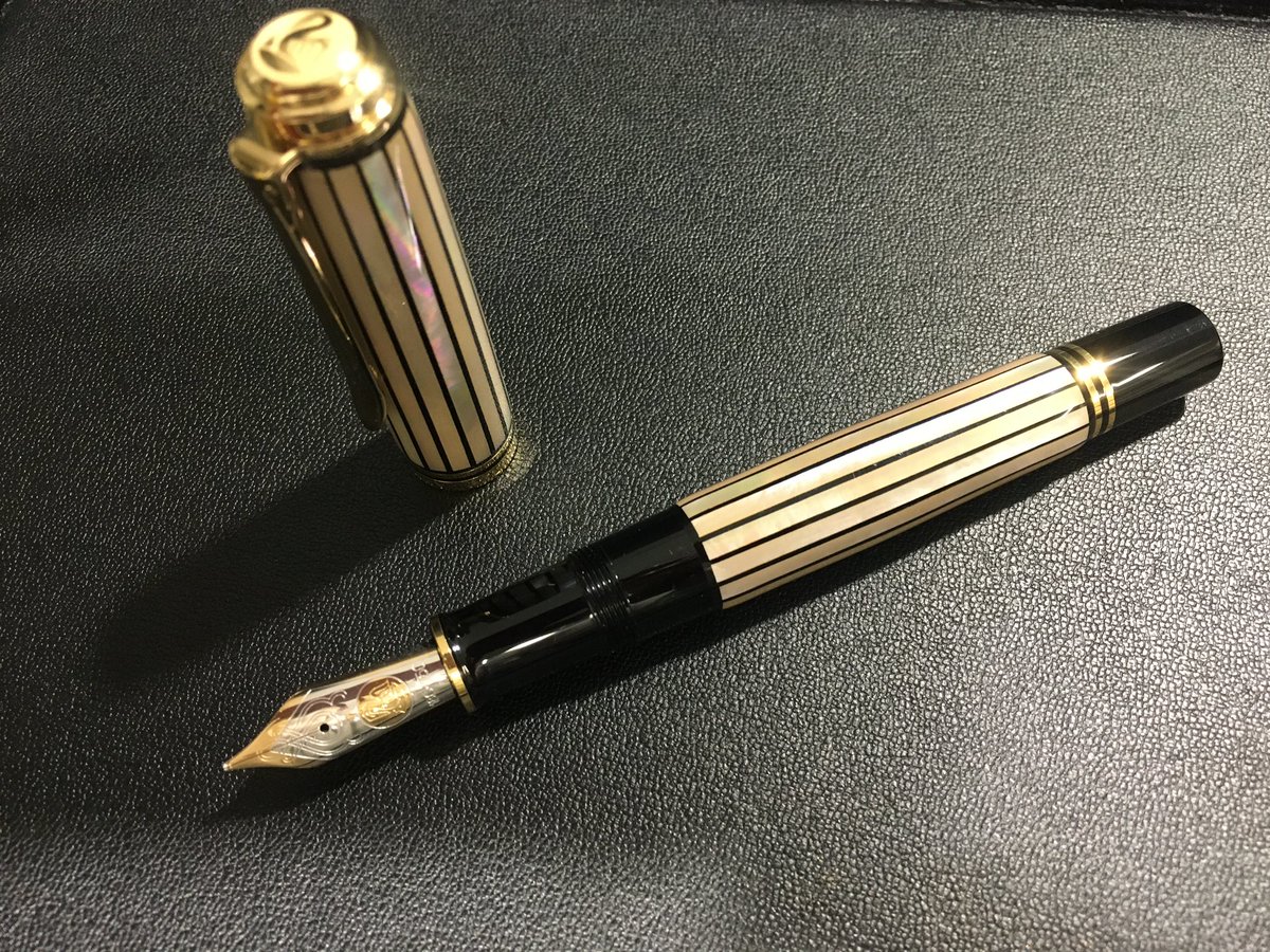 白光 ペリカン 万年筆 限定品 螺鈿万年筆 螺鈿限定万年筆 Pelikan 