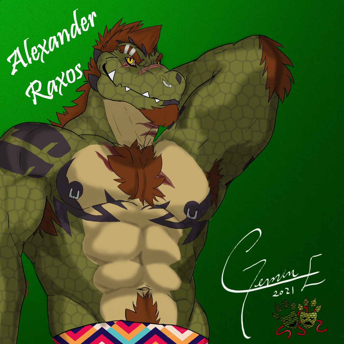 This Fan Art Gift and it's for @Crazydrakarts 🐊!! I'll eventually send you a DM with some sincere words of a fan to an artist. there´s not enough space on tweets xD Especially when it comes to sharing some love with a fellow Latino Croc artist.🐊❤️🐊❤️🐊❤️🐊❤️
