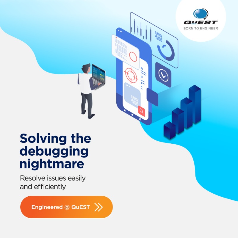 Quest_Global's tweet photo. Engineers working with distributed applications can now save time and avoid the debugging nightmare in case of an issue.
Know more about the tool #EngineeredatQuEST - https://t.co/TJm1GMZ52q?
#debugging #programming